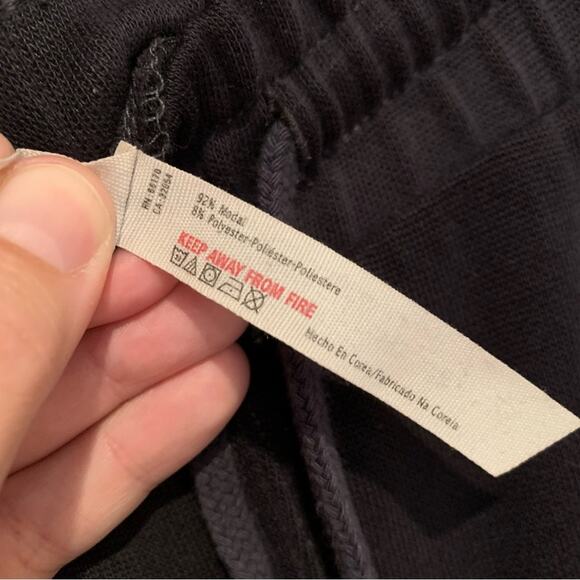 Free People Movement Back Into It Drawstring Lounge Jogger Dark Grey/Black Sz L - Picture 15 of 16